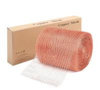 Pure Copper Mesh Rodent Pest Control, 40 Feet Fine Wire Mesh Roll for Mouse Hole Filler, Rat Proofing, Snail & Slug Deterrent, Copper Wool Alternative for Home & Garden