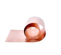 Pure Copper Metal Sheet Foil, T2 Pure Copper Foil Sheet Roll 1 meter For Electrical Grounding Heat Sink Multiple Sizes(Thickness 0.05mm,Width 60mm)