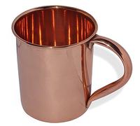 Pure Copper Moscow Mules Mug - Lead Free Copper - Lacquered Finish - Plain Shiny Style Handmade Capacity - 450 ML / 15 Oz (1)
