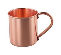 Pure Copper Mug, 450ML Moscow MULEs Cup, Gold Straight Drinking Glass for Coffee Beer, Kitchen Barware for Camping Home Party