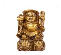Pure Copper Ornaments Buddha Statues In The God Of Wealth Hall