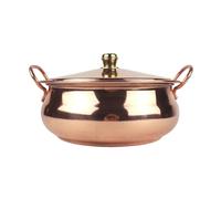 Pure Copper Pot Soup Cooking cookware Handmade Shabu hot for Home, Restaurant Part(1.5L)