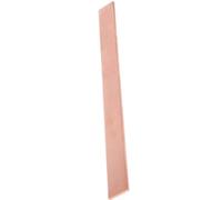 Pure Copper Rectangular Flat Bar Solid Metal, T2 Red Copper Plate Strip Sheet Length 20inches/500mm 1piece(2.5x10x500mm)