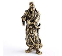 Pure copper small Ornaments Guan Gong bronze Statues car Ornaments mini brass Wucai God Bronze