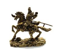 Pure Copper Statue Of God Of Wealth Guan Yu Sculpture Small Ornaments Brass Retro Old Jewelry Table Decoration