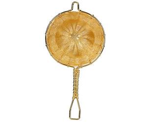 Pure Copper Tea Infuser Strainer, Reusable Loose Leaf Tea Filter, Double - Layer Fine Mesh Design for Home Office Use with Stylish Hand - Woven Hollow Shape