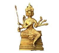 Pure Copper Thai four-faced Buddha Statue Four-faced Buddha Ornaments four-faced god of Wealth Quest for The king of the Brahma