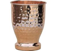 Pure Copper Tumbler, (Modern - Hammered) Lacquered-Free, Unlined and UNCOATED - 550 Ml