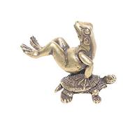 Pure Copper Turtle Statue Bronze Tortoise Statuette Brass Reptile Sculpture Figurine Home Decor Indoor Office Desktop Lucky Feng Shui Decoration Ornaments Tea Pet,3 Art collection