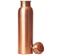 Pure Copper Water Bottle Perfect Ayurvedic Copper Vessel for Sports, Fitness, Yoga, Natural Health Benefits 600 ML (Plain-Matte)