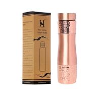 Pure Copper Water Bottle Wide Mouth, 1000 Ml Capacity (33.81 US Fl Oz) For Ayurveda Health Benefits (Plain)