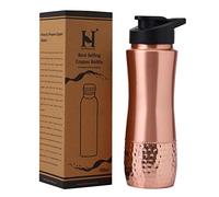 Pure Copper Water Bottle with Sipper, 900 Ml Capacity (30.4 US Fl Ounce) For Ayurveda Health Benefits