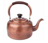 Pure Copper Whistling Kettle Rustic Whistling Tea for Gas Stove Induction Whistling Tea Pot Kettle,Gas Tea with Anti Scald Handle for Kitchen Decor(Size:7L,Color:A)