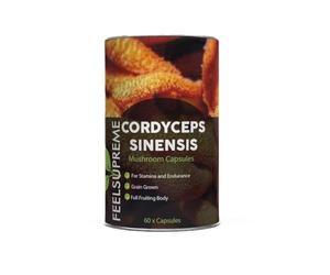 Pure Cordyceps Sinensis 500mg Capsules 10:1 Extract - Full Fruiting Body Mushroom Vegan Supplement - High Strength 5000mg Equivalent - Energy & Immune Support - 60 Capsules UK Made