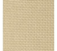 Pure Cotton Aida 14 Count Cross Stitch Fabric for Embroidery Needlework Craft DIY Handicrafts 108cm Wide - Cream (10 x 10cm Sample)