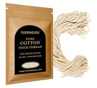 Pure Cotton Off-White Thread | 20 Mtr Hank | 2mm | Puja Kalava Dhaga String