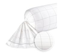 Pure Cotton Set of 2 pillowcases 50 x 70 cm - 100% organic cotton satin, 200 thread count, 120 g/m², easy to iron, soft, safe, no harmful substances, Oeko-Tex certified - silhouette - white/taupe