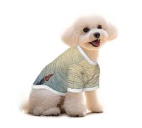 Pure Cotton T-Shirt for Pets - Soft Breathable Dog & Cat Shirt | All-Over Print Short Sleeve Tee for Small Dogs Puppy Boy Girl | Summer Cooling Pet Clothing The Lost Boat M