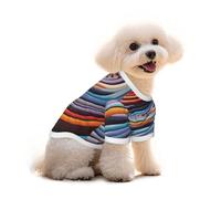Pure Cotton T-Shirt for Pets - Soft Breathable Dog & Cat Shirt | All-Over Print Short Sleeve Tee for Small Dogs Puppy Boy Girl | Summer Cooling Pet Clothing ColorSwirlDesign S