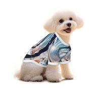 Pure Cotton T-Shirt for Pets - Soft Breathable Dog & Cat Shirt | All-Over Print Short Sleeve Tee for Small Dogs Puppy Boy Girl | Summer Cooling Pet Clothing To the mysterious gateway S