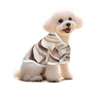Pure Cotton T-Shirt for Pets - Soft Breathable Dog & Cat Shirt | All-Over Print Short Sleeve Tee for Small Dogs Puppy Boy Girl | Summer Cooling Pet Clothing Dynamic wrinkles M