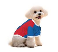 Pure Cotton T-Shirt for Pets - Soft Breathable Dog & Cat Shirt | All-Over Print Short Sleeve Tee for Small Dogs Puppy Boy Girl | Summer Cooling Pet Clothing Mongolian flag M