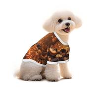 Pure Cotton T-Shirt for Pets - Soft Breathable Dog & Cat Shirt | All-Over Print Short Sleeve Tee for Small Dogs Puppy Boy Girl | Summer Cooling Pet Clothing Happy Guitarist M