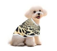 Pure Cotton T-Shirt for Pets - Soft Breathable Dog & Cat Shirt | All-Over Print Short Sleeve Tee for Small Dogs Puppy Boy Girl | Summer Cooling Pet Clothing Psychedelic ripple1 M