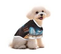 Pure Cotton T-Shirt for Pets - Soft Breathable Dog & Cat Shirt | All-Over Print Short Sleeve Tee for Small Dogs Puppy Boy Girl | Summer Cooling Pet Clothing Light shines in through the window S