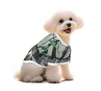 Pure Cotton T-Shirt for Pets - Soft Breathable Dog & Cat Shirt | All-Over Print Short Sleeve Tee for Small Dogs Puppy Boy Girl | Summer Cooling Pet Clothing Taste of Money S