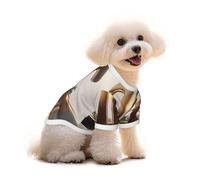 Pure Cotton T-Shirt for Pets - Soft Breathable Dog & Cat Shirt | All-Over Print Short Sleeve Tee for Small Dogs Puppy Boy Girl | Summer Cooling Pet Clothing prime time S