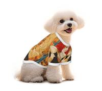 Pure Cotton T-Shirt for Pets - Soft Breathable Dog & Cat Shirt | All-Over Print Short Sleeve Tee for Small Dogs Puppy Boy Girl | Summer Cooling Pet Clothing Goddess of Autumn M