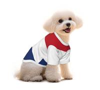 Pure Cotton T-Shirt for Pets - Soft Breathable Dog & Cat Shirt | All-Over Print Short Sleeve Tee for Small Dogs Puppy Boy Girl | Summer Cooling Pet Clothing Dutch flag L