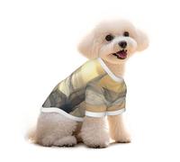 Pure Cotton T-Shirt for Pets - Soft Breathable Dog & Cat Shirt | All-Over Print Short Sleeve Tee for Small Dogs Puppy Boy Girl | Summer Cooling Pet Clothing Stairway to Heaven M