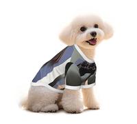 Pure Cotton T-Shirt for Pets - Soft Breathable Dog & Cat Shirt | All-Over Print Short Sleeve Tee for Small Dogs Puppy Boy Girl | Summer Cooling Pet Clothing Dockyard, Magic Water Gate M