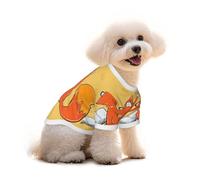 Pure Cotton T-Shirt for Pets - Soft Breathable Dog & Cat Shirt | All-Over Print Short Sleeve Tee for Small Dogs Puppy Boy Girl | Summer Cooling Pet Clothing Curious Reading Fox L