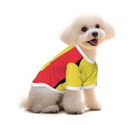Pure Cotton T-Shirt for Pets - Soft Breathable Dog & Cat Shirt | All-Over Print Short Sleeve Tee for Small Dogs Puppy Boy Girl | Summer Cooling Pet Clothing Flag of Belgium M