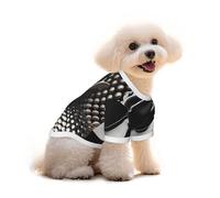Pure Cotton T-Shirt for Pets - Soft Breathable Dog & Cat Shirt | All-Over Print Short Sleeve Tee for Small Dogs Puppy Boy Girl | Summer Cooling Pet Clothing The cowboy hat L