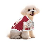 Pure Cotton T-Shirt for Pets - Soft Breathable Dog & Cat Shirt | All-Over Print Short Sleeve Tee for Small Dogs Puppy Boy Girl | Summer Cooling Pet Clothing Siamese sovereignty flag L