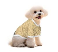 Pure Cotton T-Shirt for Pets - Soft Breathable Dog & Cat Shirt | All-Over Print Short Sleeve Tee for Small Dogs Puppy Boy Girl | Summer Cooling Pet Clothing Enter the maze of thinking M