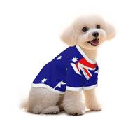 Pure Cotton T-Shirt for Pets - Soft Breathable Dog & Cat Shirt | All-Over Print Short Sleeve Tee for Small Dogs Puppy Boy Girl | Summer Cooling Pet Clothing Australian flag M