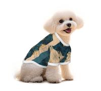 Pure Cotton T-Shirt for Pets - Soft Breathable Dog & Cat Shirt | All-Over Print Short Sleeve Tee for Small Dogs Puppy Boy Girl | Summer Cooling Pet Clothing The Gate of Aika S