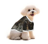Pure Cotton T-Shirt for Pets - Soft Breathable Dog & Cat Shirt | All-Over Print Short Sleeve Tee for Small Dogs Puppy Boy Girl | Summer Cooling Pet Clothing Servant Squirrel S