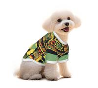 Pure Cotton T-Shirt for Pets - Soft Breathable Dog & Cat Shirt | All-Over Print Short Sleeve Tee for Small Dogs Puppy Boy Girl | Summer Cooling Pet Clothing A huge arch L