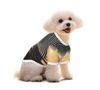 Pure Cotton T-Shirt for Pets - Soft Breathable Dog & Cat Shirt | All-Over Print Short Sleeve Tee for Small Dogs Puppy Boy Girl | Summer Cooling Pet Clothing sunset L