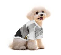 Pure Cotton T-Shirt for Pets - Soft Breathable Dog & Cat Shirt | All-Over Print Short Sleeve Tee for Small Dogs Puppy Boy Girl | Summer Cooling Pet Clothing Complex wasp M