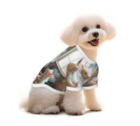 Pure Cotton T-Shirt for Pets - Soft Breathable Dog & Cat Shirt | All-Over Print Short Sleeve Tee for Small Dogs Puppy Boy Girl | Summer Cooling Pet Clothing Smoke simulation mouse M