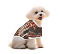 Pure Cotton T-Shirt for Pets - Soft Breathable Dog & Cat Shirt | All-Over Print Short Sleeve Tee for Small Dogs Puppy Boy Girl | Summer Cooling Pet Clothing Gothic Hall Mystery L