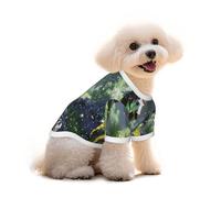 Pure Cotton T-Shirt for Pets - Soft Breathable Dog & Cat Shirt | All-Over Print Short Sleeve Tee for Small Dogs Puppy Boy Girl | Summer Cooling Pet Clothing The Horse in Fairy Tales M