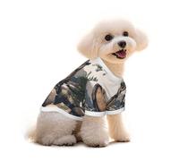 Pure Cotton T-Shirt for Pets - Soft Breathable Dog & Cat Shirt | All-Over Print Short Sleeve Tee for Small Dogs Puppy Boy Girl | Summer Cooling Pet Clothing A huge owl M